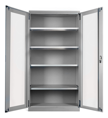 Armario Para Oficina Storage Compat 102x40x200cm Para 800 Kg Color Gris