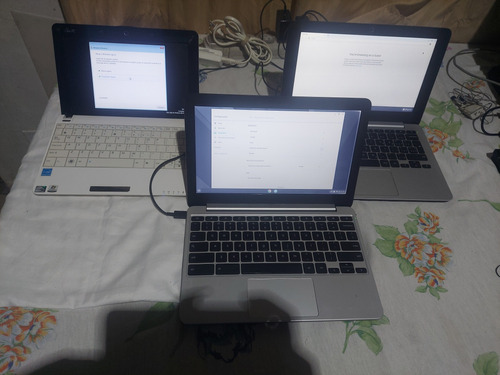 3 Chromebooks/ Netbook Asus Funcionando
