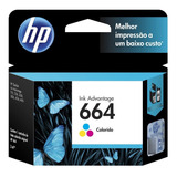 Cartucho Original Hp 664 Colorido 2136 3636 4536 4676