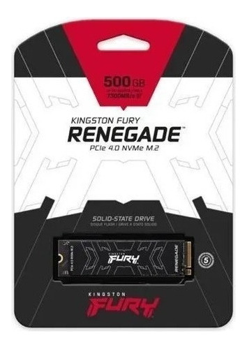 Ssd Kingston Fury Renegade 500gb M.2 2280 Nvme Pcie 4.0 Box