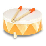 Tambor De Pie Eco Instrumento Musical Madera Con 2 Palillos