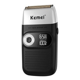 Barbeador Shaver Acabamento Recarregável Usb Kemei Km-2026 Cor Preto