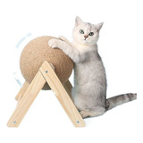 Bola Rascadora De Madera Para Gatos Para Afilar Garras C