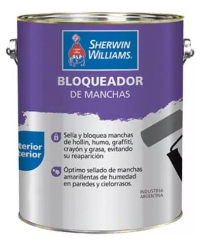 Fondo Base Blanco Bloqueador De Manchas Sherwin 1 Lt 