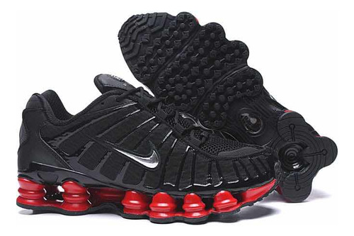 Nike Shox Tl Black And Red Original Talla: 8.5 Usa - 26.5cm.