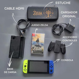 Nintendo Swich 32gb + Estuche Y Juego Zelda