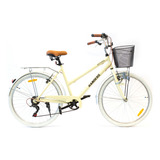 Bicicleta Paseo R26 Mujer Randers Shimano Aluminio Vintage Color Crema