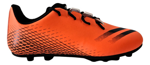 Botines Futbol 11 Adultos Césped Pasto Con Tapones Naranja