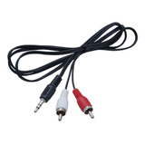 Cable Audio Estéreo 2 Rca A Miniplug 3.5 Conversor De Sonido