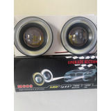 Farol De Led Auxiliar Projetor Angel Eyes Universal