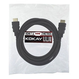 Cabo Hdmi 2 Metros 1.4 4k 3d Kokay 15 Pinos