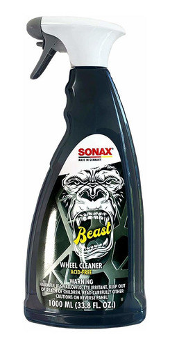 Limpiador De Ruedas Sonax The Beast 33.8 fl Onzas, Transpare