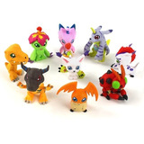 Figuras De Accion Digimon Lote/set 9 Piezas 4 - 5 Cm Agumon