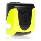 Candado De Disco Moto Kovix Ks6 5.5mm Con Cuerda+ Alarma Color Amarillo