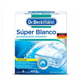 Blanqueador De Ropa Dr. Beckmann Súper Blanco 6pz De 40g C/u