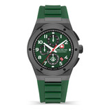 Reloj Swiss Military Smwgo2102040 Para Hombre Cronografo Color De La Malla Verde Color Del Bisel Gris Color Del Fondo Verde