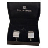 Antiguos Gemelos Plateados Pierre Cardin Con Caja Bellos 