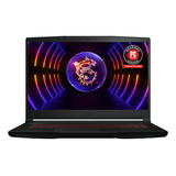 Laptop  Gamer  Msi Thin Gf63 Negra 15.6 , Intel Core I5 10300h  8gb De Ram 512gb Ssd, Nvidia Geforce Gtx 1650 Max-q 60 Hz 1920x1080px Windows 10 Home