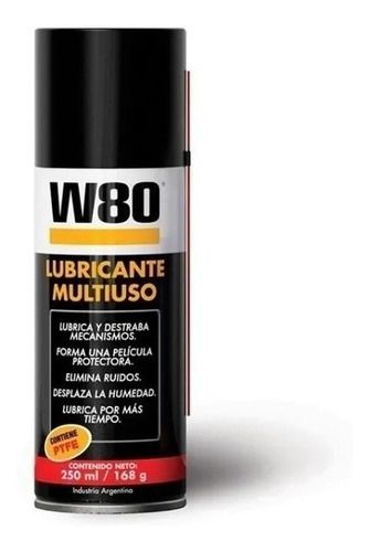 Lubricante W80 Multiuso Con Teflón Envase 250ml