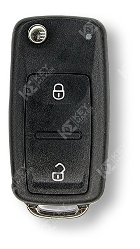 Carcasa Llave Volkswagen Amarok 2 Botones Sellada Logo Negro