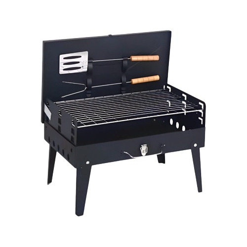 Parrilla Portatil A Carbon Tipo Maleta Asado Picnic Camping