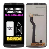 Tela Touch Display Lcd Moto G6 Play Xt1922 + Cola + Película