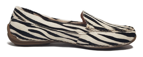 Sapato Social Feminino Em Couro Legitimo Animal Print Zebra