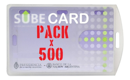 Porta Sube Tarjetas Cubre Credencial Pack X500 Villa Crespo