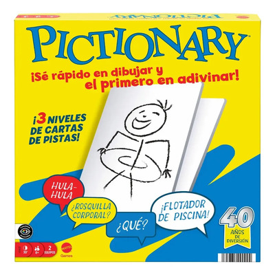 Pictionary Juego De Mesa 40 Aniversario Para Niños | Envío gratis