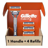 Gillette Fusion - Cuchilla De Afeitar Manual Para Hombre, 1