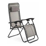 Silla Camastro Plegable Reclinable Gravedad Zero Cero Negro