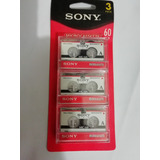 3 Pack De Micro Cassettes Sony Mc 60 Minutos