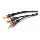 Cabo Philips P2 Stereo / 2 Rca Sa2x Ca7 Santo Angelo 3m