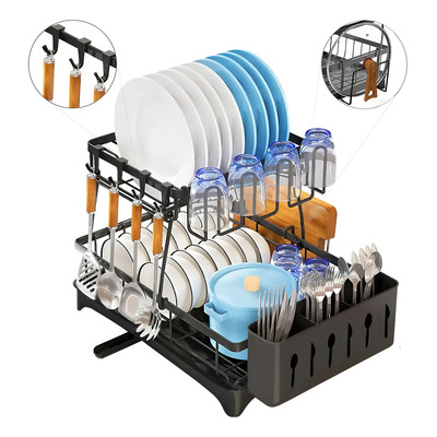 Escurridor De Platos Y Trastes Organizador De 2 Niveles | MercadoLibre