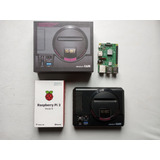 Kit Raspberry Pi 3b + Case Megapi Sega 64 Gb + Joystick 