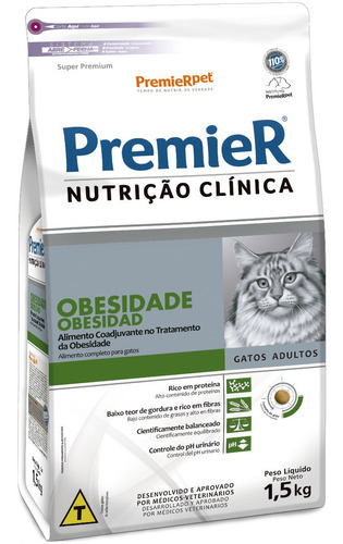 Premier Nutrición Clínica Para Gatos Con Obesidad 1.5kg