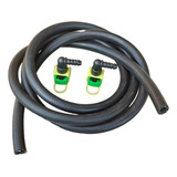 Kit Manguera Gasolina 1 Mts + 2 Conectores Gasolina 1/4 Codo