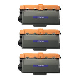 Kit 03 Toner Compatível Tn-3392 Tn-780 P/ Brother 6182dw 6182dwt 8157dn 8712dw 12.000 Cópias