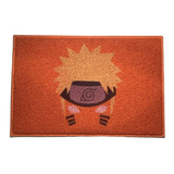 Tapete Capacho Entrada Naruto Personalizado 60x40 Laranja