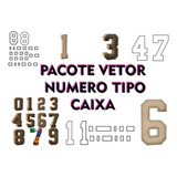 Pacote Arquivos Numero Caixa Vazado Cnc Laser Router Dxf Cdr