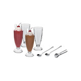 Set De Servir Helados Con 4 Tazas, 4 Cucharas Y 1 Scoop