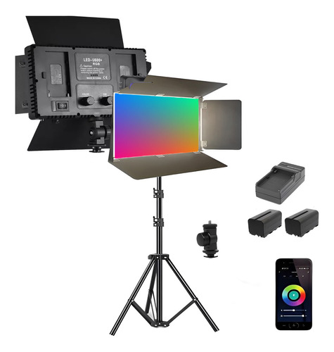 Painel De Luz Led Iluminador Fotografia + Tripé Pro Led-800