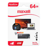 348404 - Memoria Maxell Usb Metalica 64 Gb