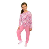 Pijama Feminino Juvenil  Longo Estampados Confortável