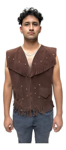 Disfraz Chaleco Norteño Indio Americano Para Hombre