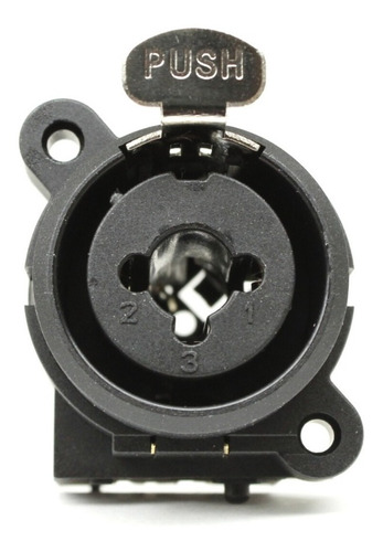 Kit Conector Plug Combo Xlr Canon Fêmea P10 Para Painel Ou Medusa 16 Unidades