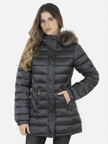 Parka Long Skimo Femenino Negro Rip Curl