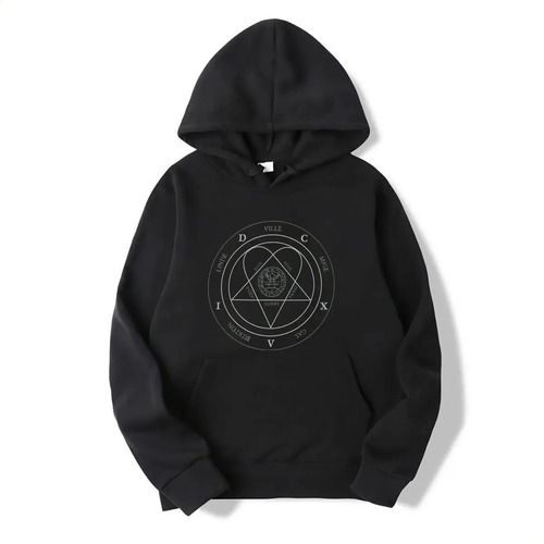 Sudaderas Con Capucha Him Ville Valo Heartbeat Dark Black Bl