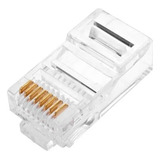 Pack 100 Pares (200 Unid) Conector Red Ethernet Rj45 Cat 6