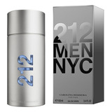 Perfume Para Hombre 212 Men Carolina Herrera Edt, 100 Ml